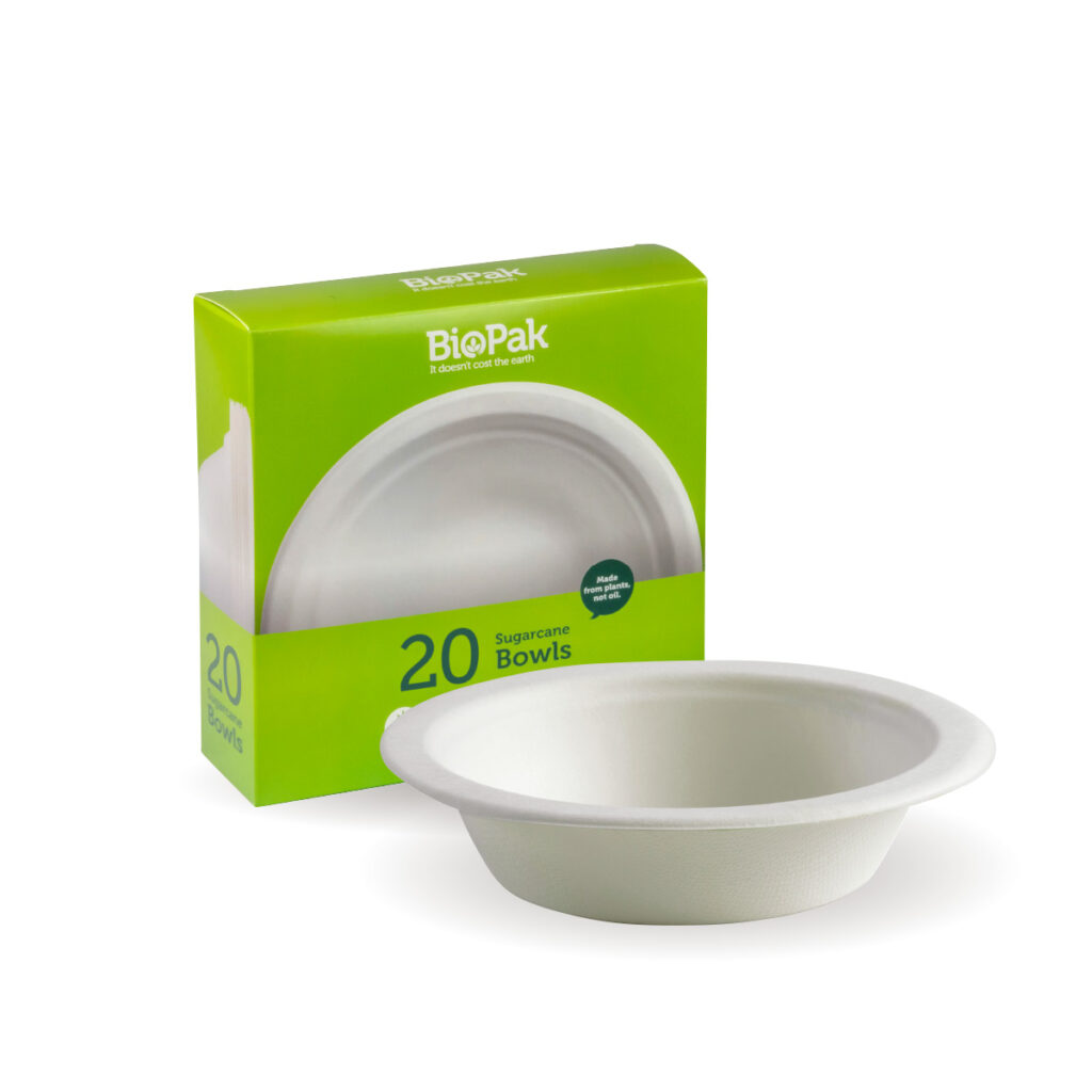 Biopak Ml White Biobowl Pk Lindsey S Cleaning Supplies