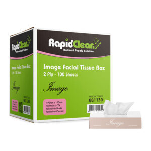 RapidClean Image Facial Tissue Box 100 Sheets