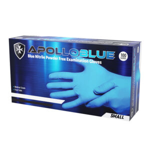 ApolloBlue Nitrile Blue Powder Free Examination Gloves