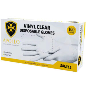 Apollo Clear Vinyl Powder Free Gloves