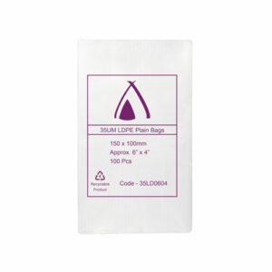HTP 35 Micron Clear LDPE Bags