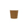 HTP Natural Brown Wave Embossed Coffee Cups - Image 2