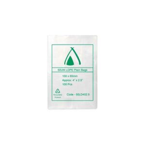 HTP 50 Micron Clear LDPE Bags