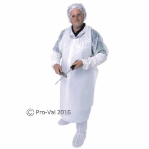 RCR Pro-Val Disposable Plastic Apron - White