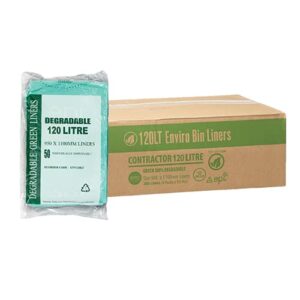 Austar 120L EPI Degradable Garbage Bags Green - ENV120LT