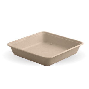 BioPak 1,750ml Large Natural BioCane Takeaway Base