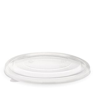 BioPak 1,300ml Kraft BioBowl PET lid
